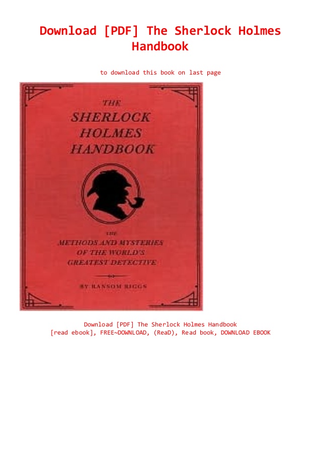 download novel sherlock holmes pdf